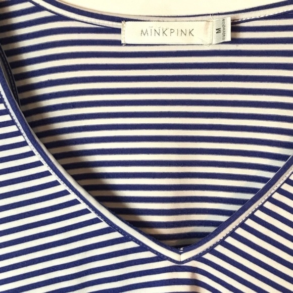 MINKPINK Line Up Striped Layered Tank Top - Picture 6 of 8